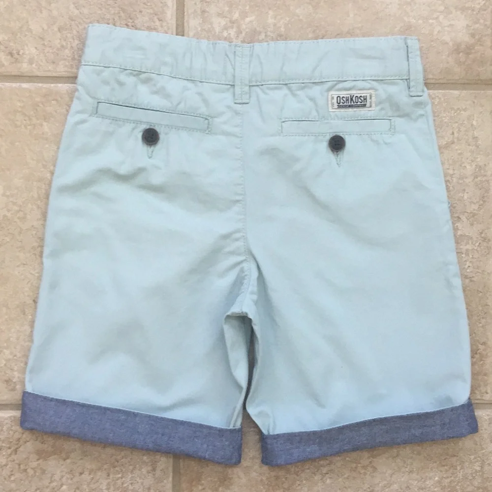 OshKosh B'gosh Flat Front Twill Roll Cuff Shorts